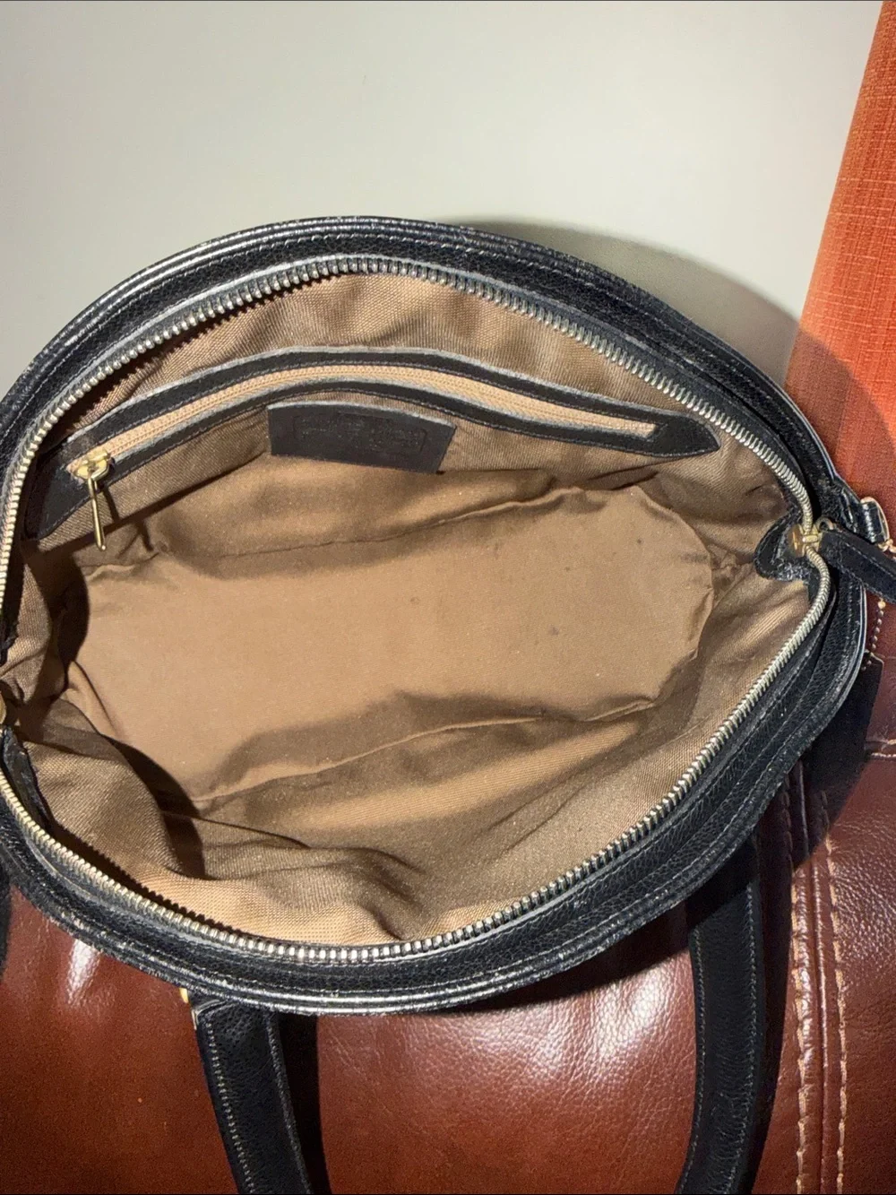 ‼️Vintage Coach Black Leather Satchel